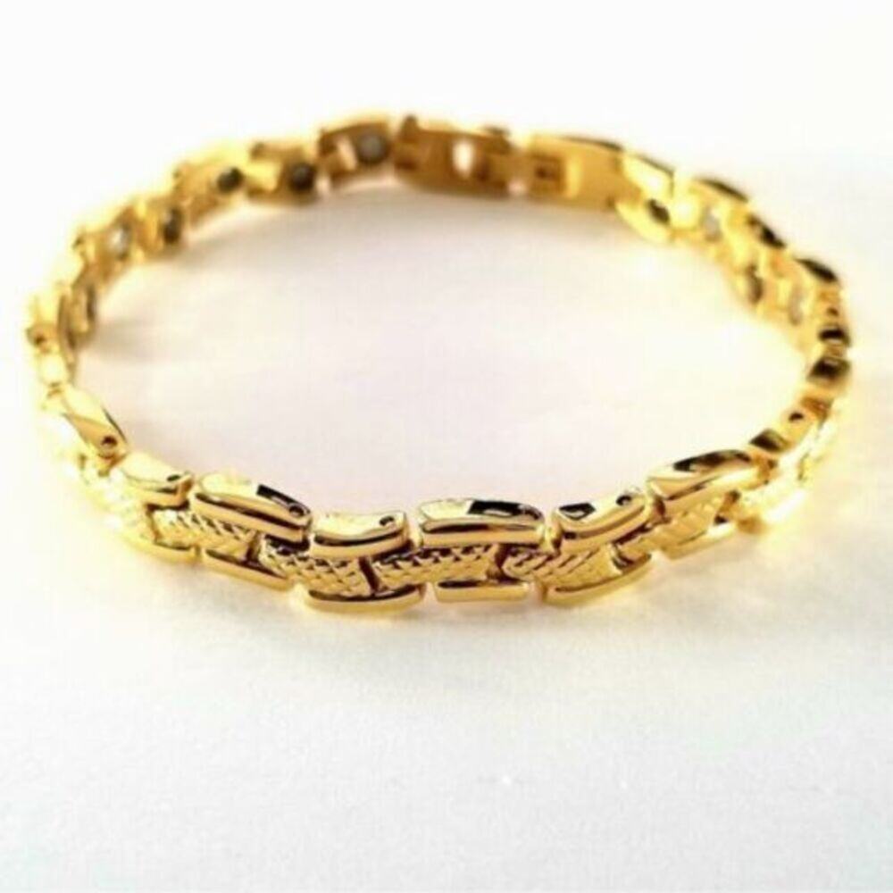 316L stainless steel magnetic bracelet‎ 8" hypoallergenic tarnish resistant long